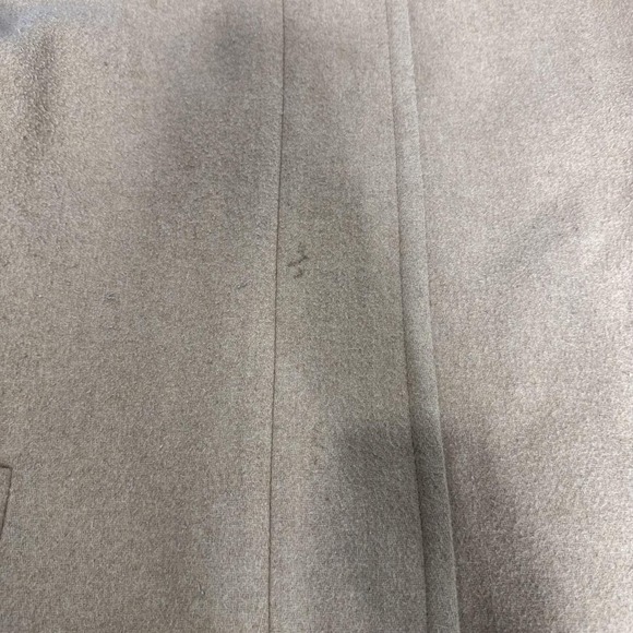 J Crew Coat Womens 4 Beige Wool Mid Length Funnel Neck Lined Pockets Winter - Picture 8 of 9